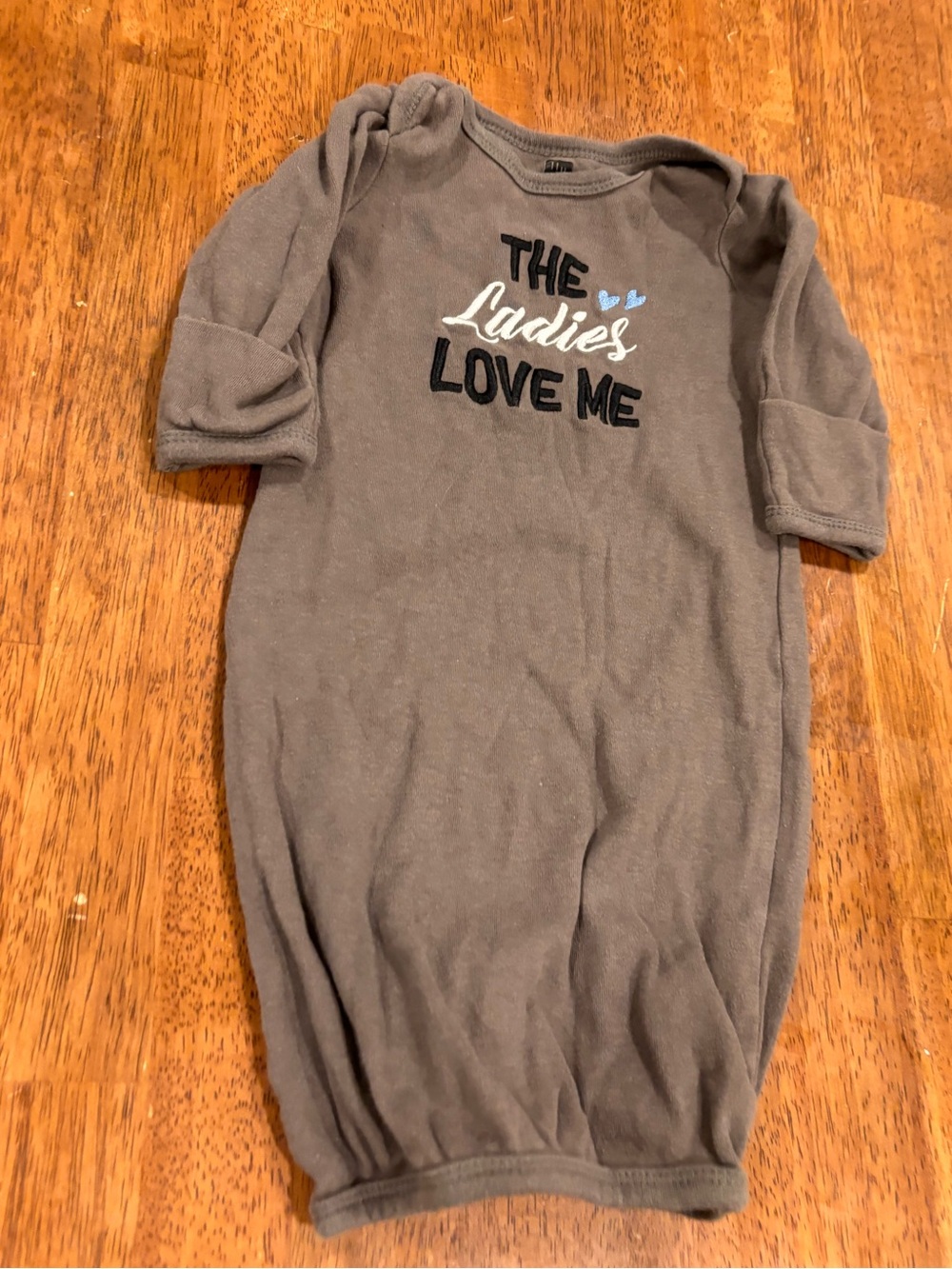 HB Brown Kids Sleep Sack with 'The Ladies Love Me' Graphic 0-6 months